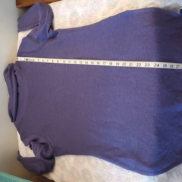 Adrienne Vittadini frosted plum Heather sweater - Picture 9 of 10